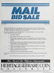 Mail Bid Sale: Fall 1985