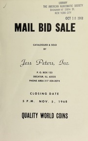 Mail bid sale : quality world coins. [11/05/1968]