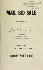 Mail bid sale : quality world coins. [09/15/1970]