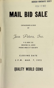 Mail bid sale : quality world coins. [03/07/1972]