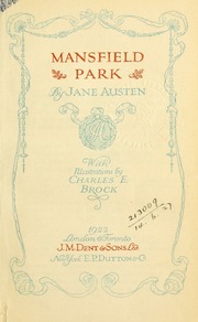 Cover of edition mansfieldpark00austuoft