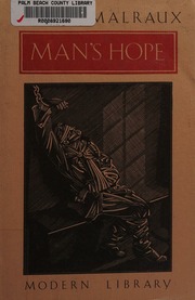 Cover of edition manshope0000malr_z7f5