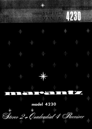 Marantz Bedienungsanleitung user manual für model 4230     Copy 