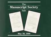 The Manuscript Society Sale