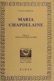 Cover of edition mariachapdelaine0000hemo_s1p6