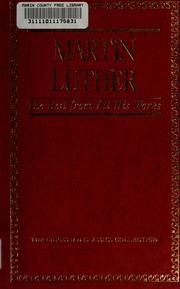 Cover of edition martinlutherbest00luth