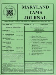 Maryland TAMS Journal, Vol. 30, No. 4 (122)