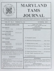 Maryland TAMS Journal, Vol. 35, No. 2 (136)