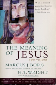 Cover of edition meaningofjesustw00borg