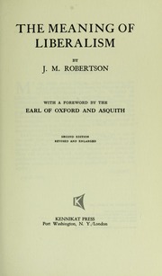 Cover of edition meaningofliberal00robe