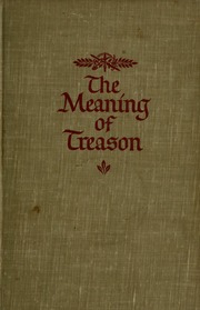 Cover of edition meaningoftreason00west