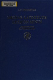Cover of edition mediaelatinitati0000nier