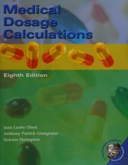 Cover of edition medicaldosagecal08edolse