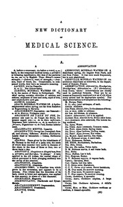 Cover of edition medicallexicon00dunggoog
