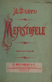 Cover of edition mefistofeleopera00boit_14