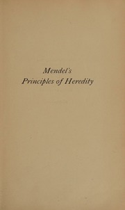 Cover of edition mendelsprinciple0000bate
