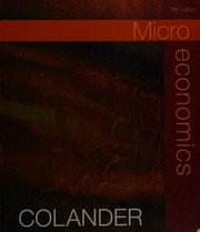 Cover of edition microeconomics0000cola_c1e7