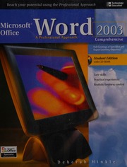 Cover of edition microsoftofficew0000hink_z5d5