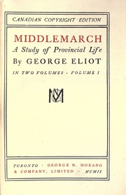 Cover of edition middlemarchstud01eliouoft