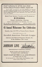 Midsummer Festival Program 1939