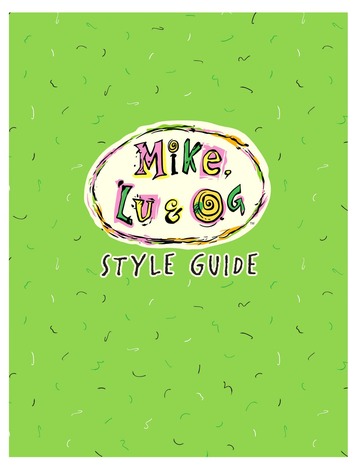 MIKE, LU & OG style guide booklet : Cartoon Network : Free Download,  Borrow, and Streaming : Internet Archive
