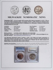 Milwaukee Numismatic News: September 2017