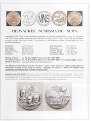 Milwaukee Numismatic News: September 2020
