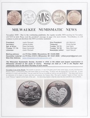 Milwaukee Numismatic News: November 2020