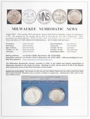 Milwaukee Numismatic News: August 2021