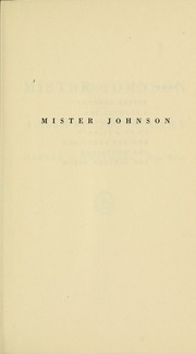 Cover of edition misterjohnsonnov00cary