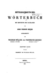 Cover of edition mittelhochdeuts00benegoog