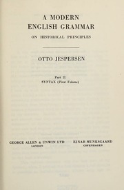 Cover of edition modernenglishgra0000jesp