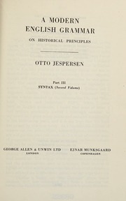 Cover of edition modernenglishgra0000jesp_t9g3