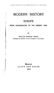 Cover of edition modernhistoryeu00westgoog