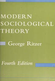 Cover of edition modernsociologic0000ritz