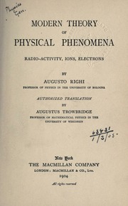 Cover of edition moderntheoryofph00righuoft
