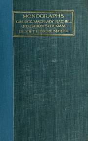Cover of edition monographsgarric00mart