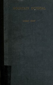 Cover of edition mountaininterval00frosrich