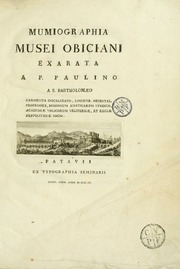 Cover of edition mumiographiamuse00paul