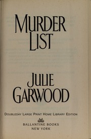 Cover of edition murderlist00garw