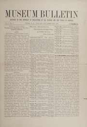 The Museum Bulletin: Vol.I No. 9, January-February 1887