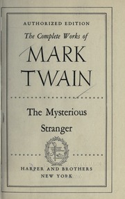 Cover of edition mysteriousstra00twaiuoft