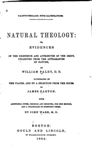 Cover of edition naturaltheology01waregoog