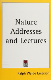 Cover of edition natureaddressesl0000emer
