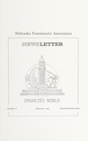 Nebraska Numismatic Association Newsletter: February 1972