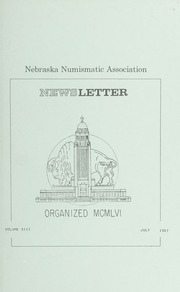 Nebraska Numismatic Association Newsletter: July 1967