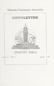 Nebraska Numismatic Association Newsletter: January 1966