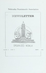 Nebraska Numismatic Association Newsletter: March 1966