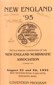 New England '95: The 51st Annual Convention of the New England Numismatic Association