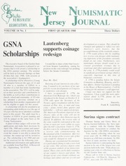 New Jersey Numismatic Journal: Vol. 14 No. 1